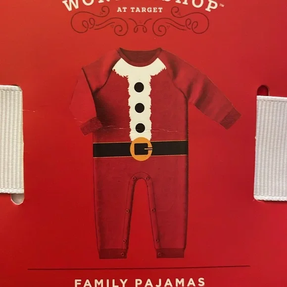 Target Wondershop Baby Santa Pajamas - Size 3/6 Months - Picture 3 of 7